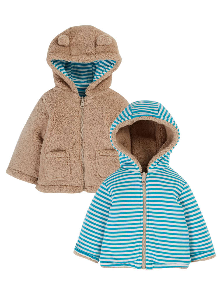 Fleece Reversible Jacket 0 5 Yrs Frugi M S