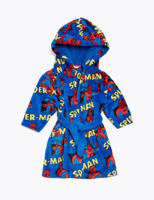 Kids spiderman shop dressing gown