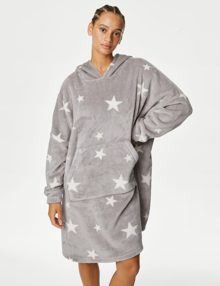 Fleece Star Print Lounge Hoodie | Mu0026S Collection | Mu0026S