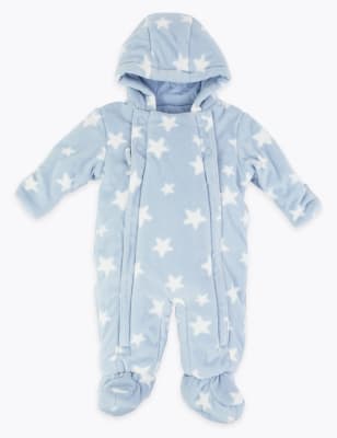 baby boy fleece pram suit