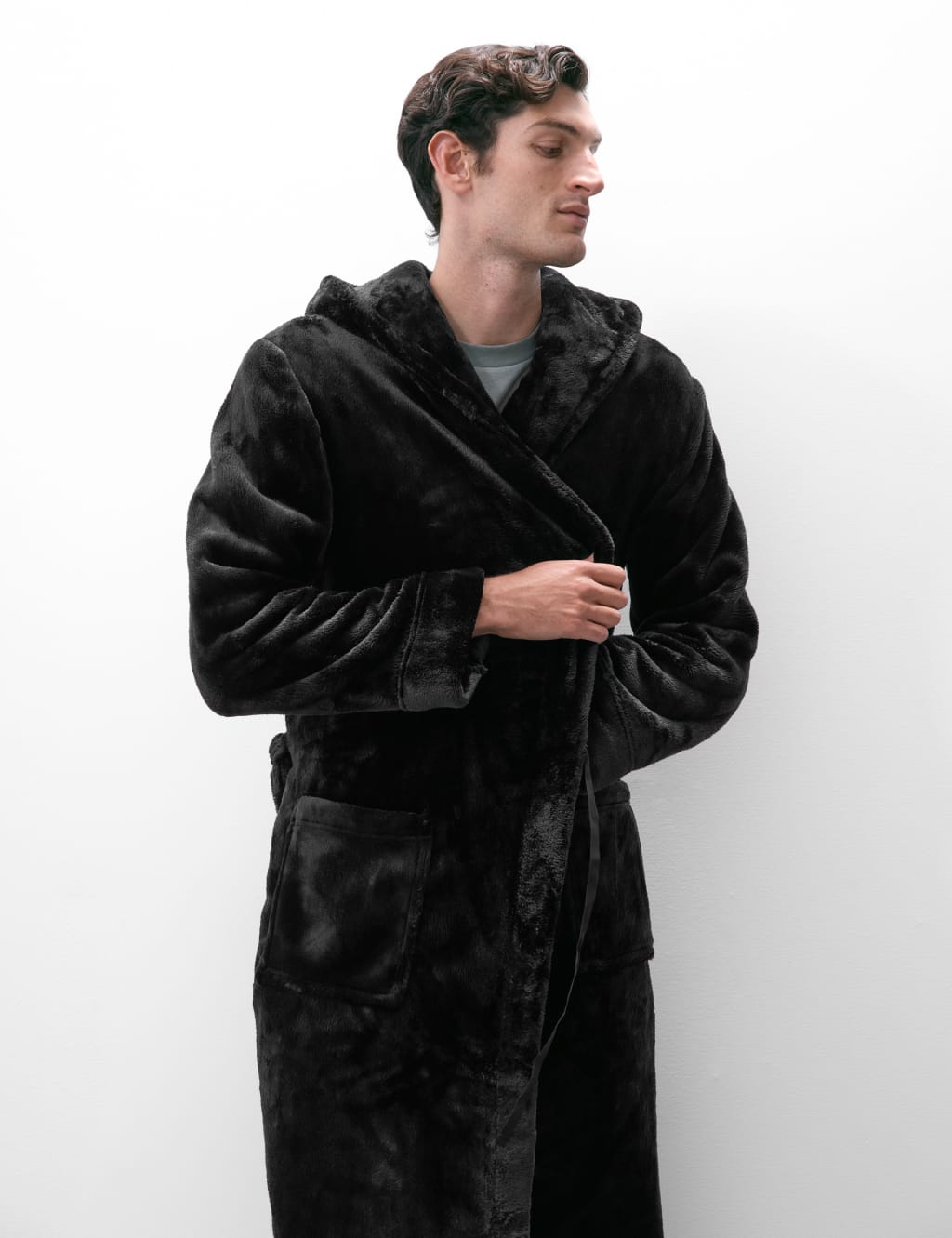 Thick fluffy mens dressing gown sale