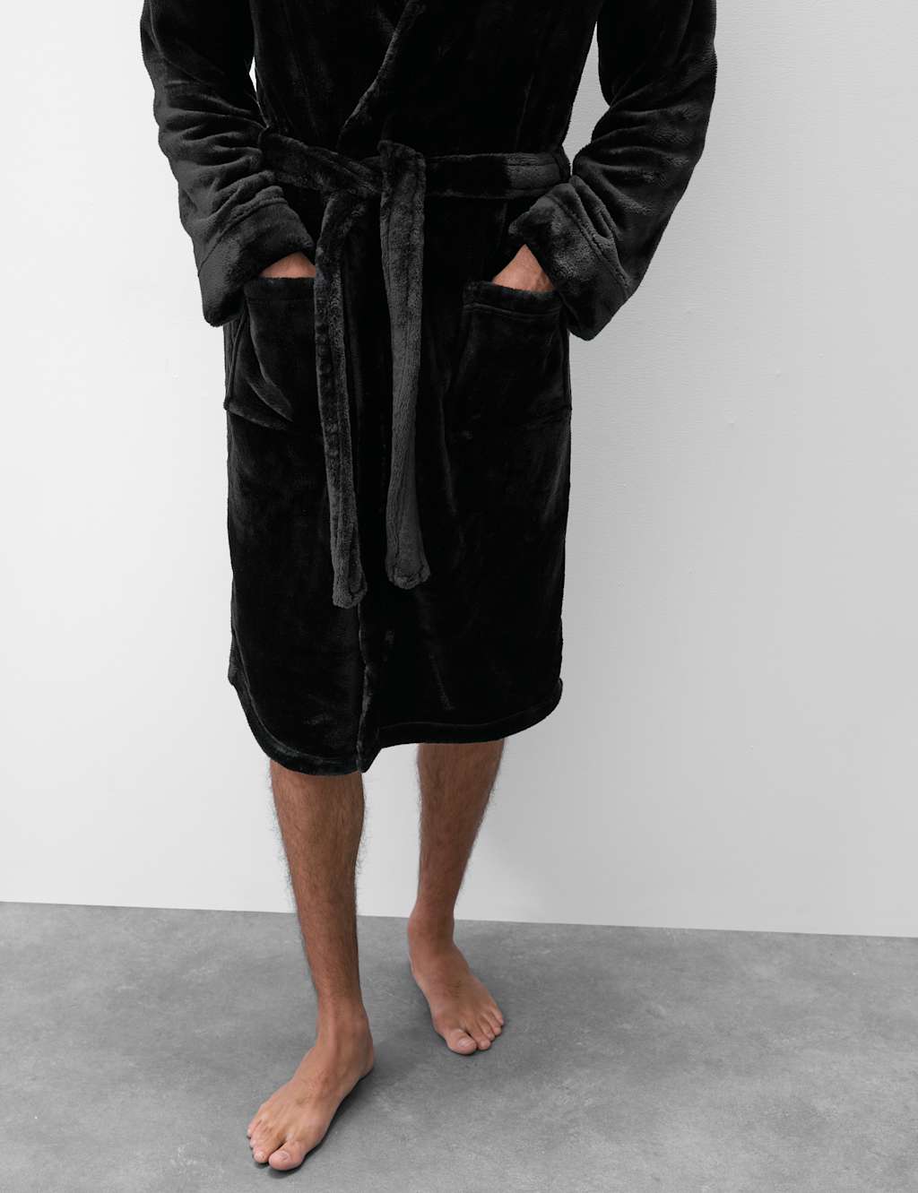 Mens long fleece dressing gown shop