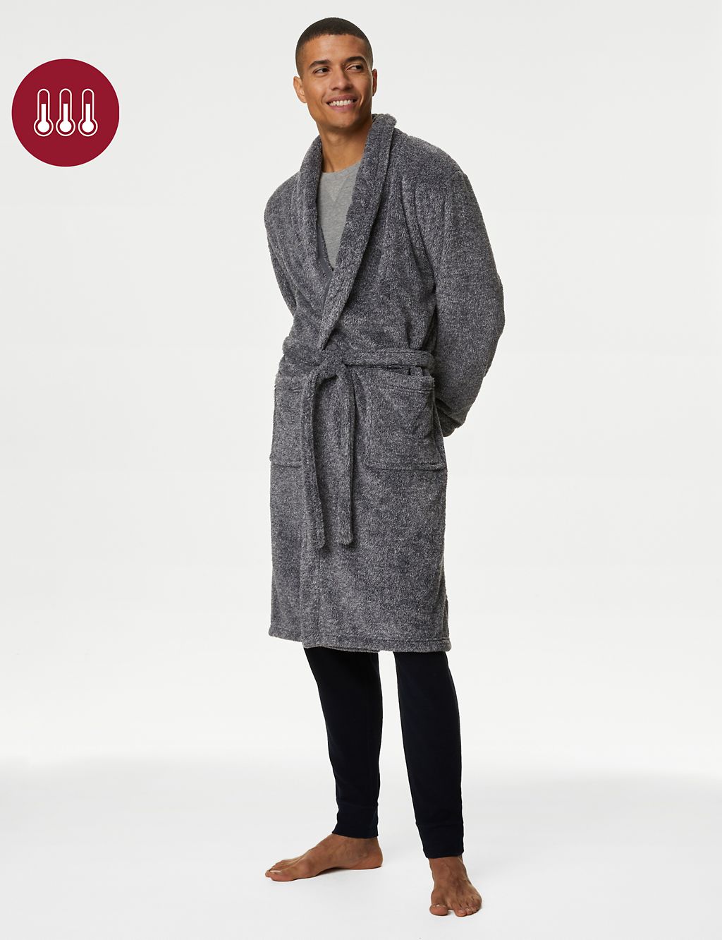 Fleece Supersoft Dressing Gown 3 of 4