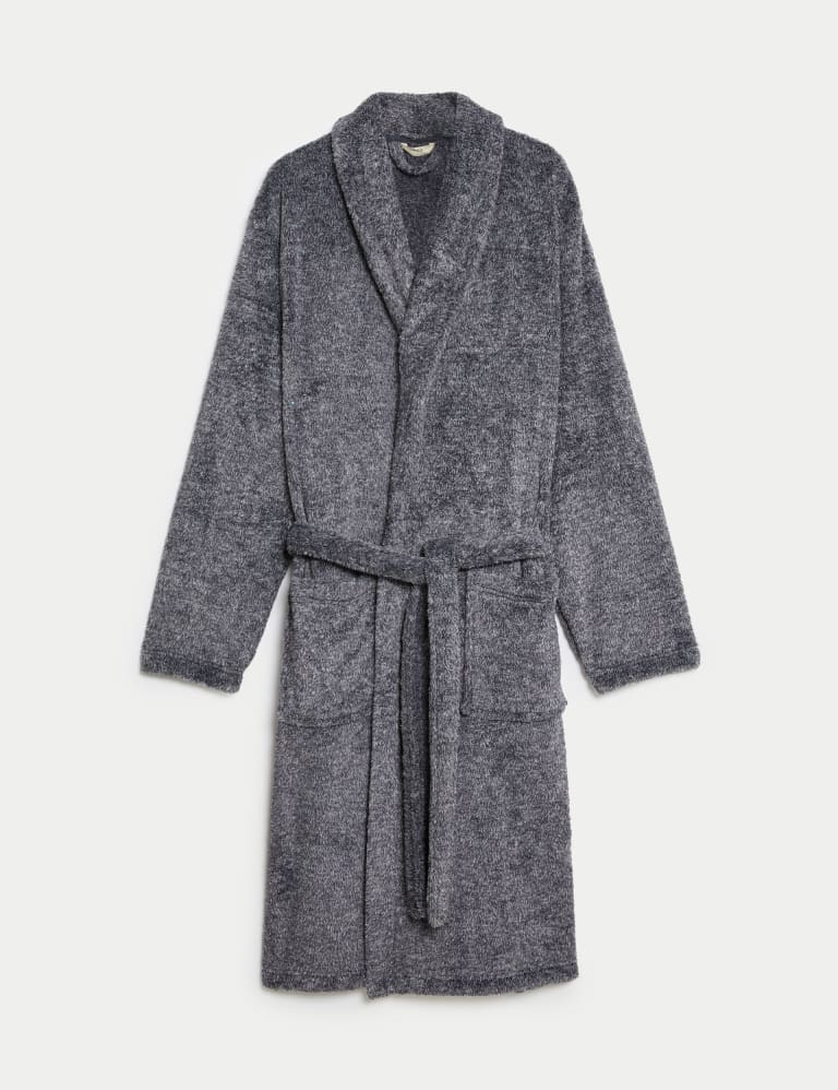 Everyday Supersoft Dressing Gown with Hood - Grey