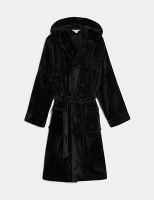 Fleece Supersoft Hooded Dressing Gown Image 2 of 5