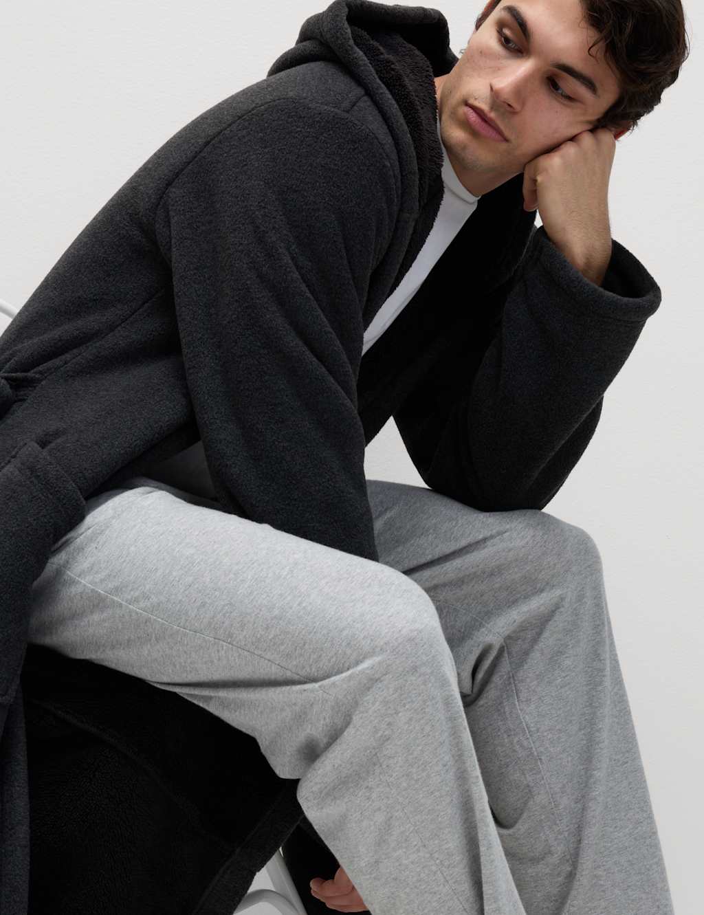 Mens white hooded dressing gown new arrivals