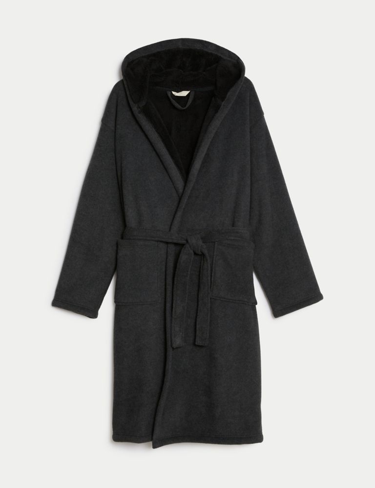 Fleece Supersoft Hooded Dressing Gown 2 of 5