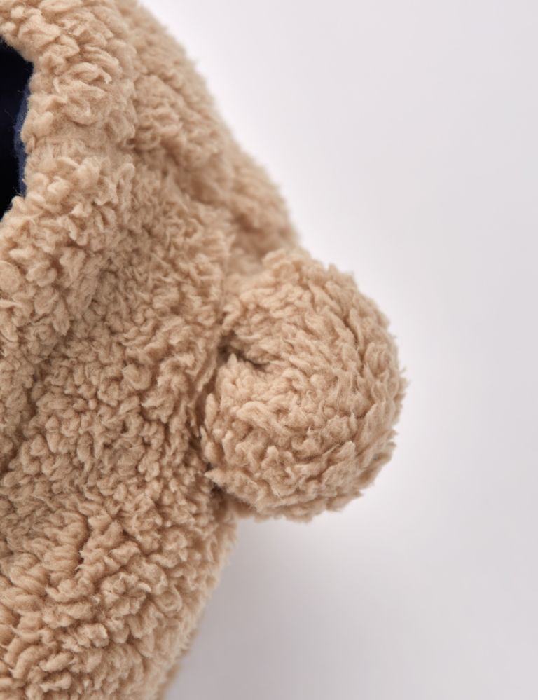 Fleece Teddy Bear Pramsuit (0 - 24 Mths) 3 of 5