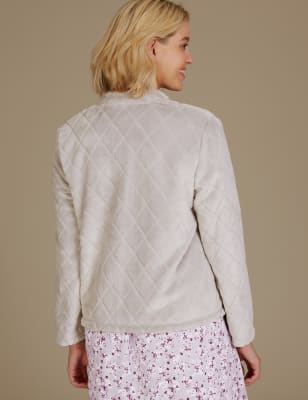 short fleece bed jacket