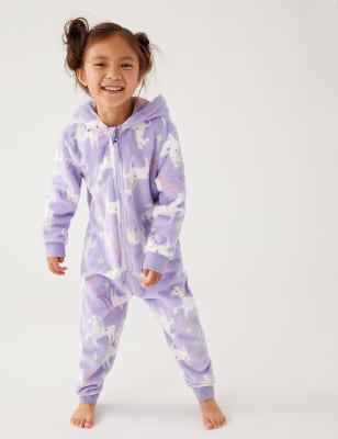 Unicorn hooded onesie clearance