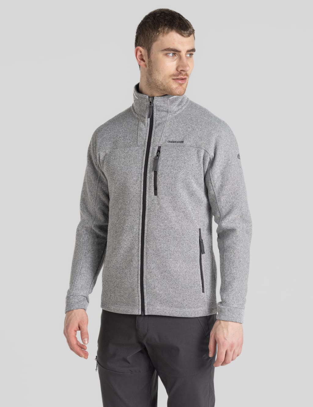 Fleece Zip Up Funnel Neck Jacket 2 of 10