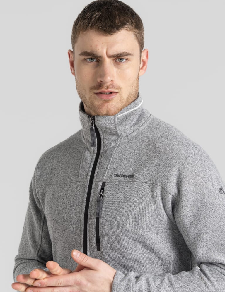 Fleece Zip Up Funnel Neck Jacket 6 of 10