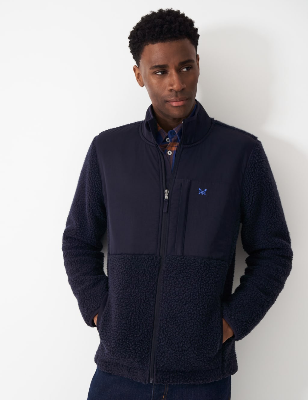 Fleece Zip Up Jacket Crew Clothing M&S