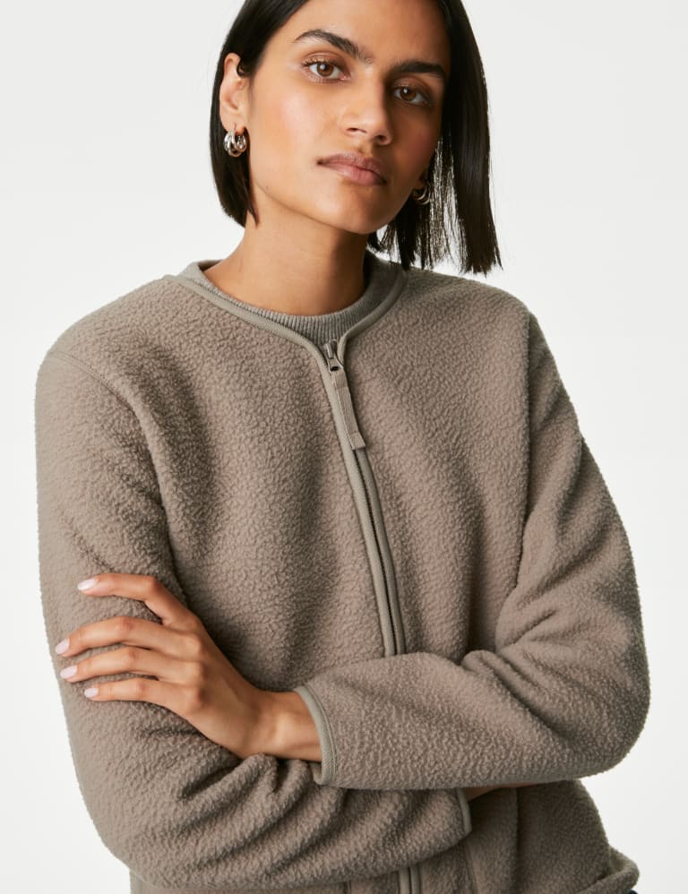 M&s womens fleece jackets hot sale