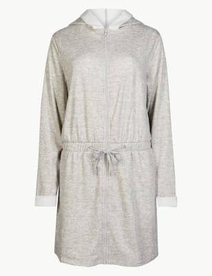 m&s dressing gown with zip