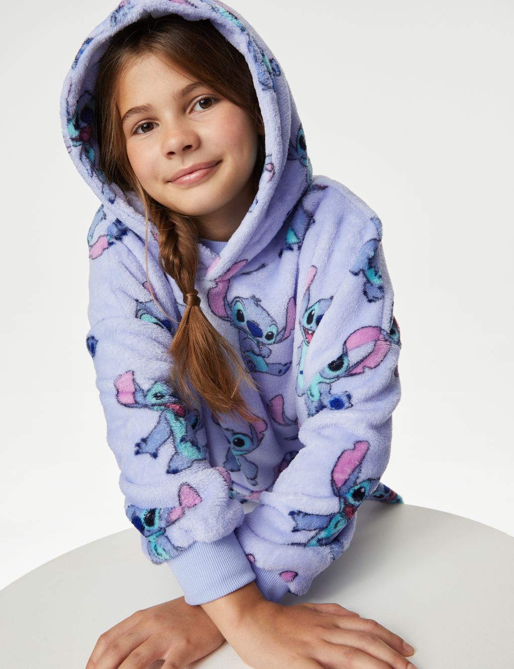 FleeceLilo & Stitch™ Oversized Hoodie (7-16 Yrs), M&S Collection