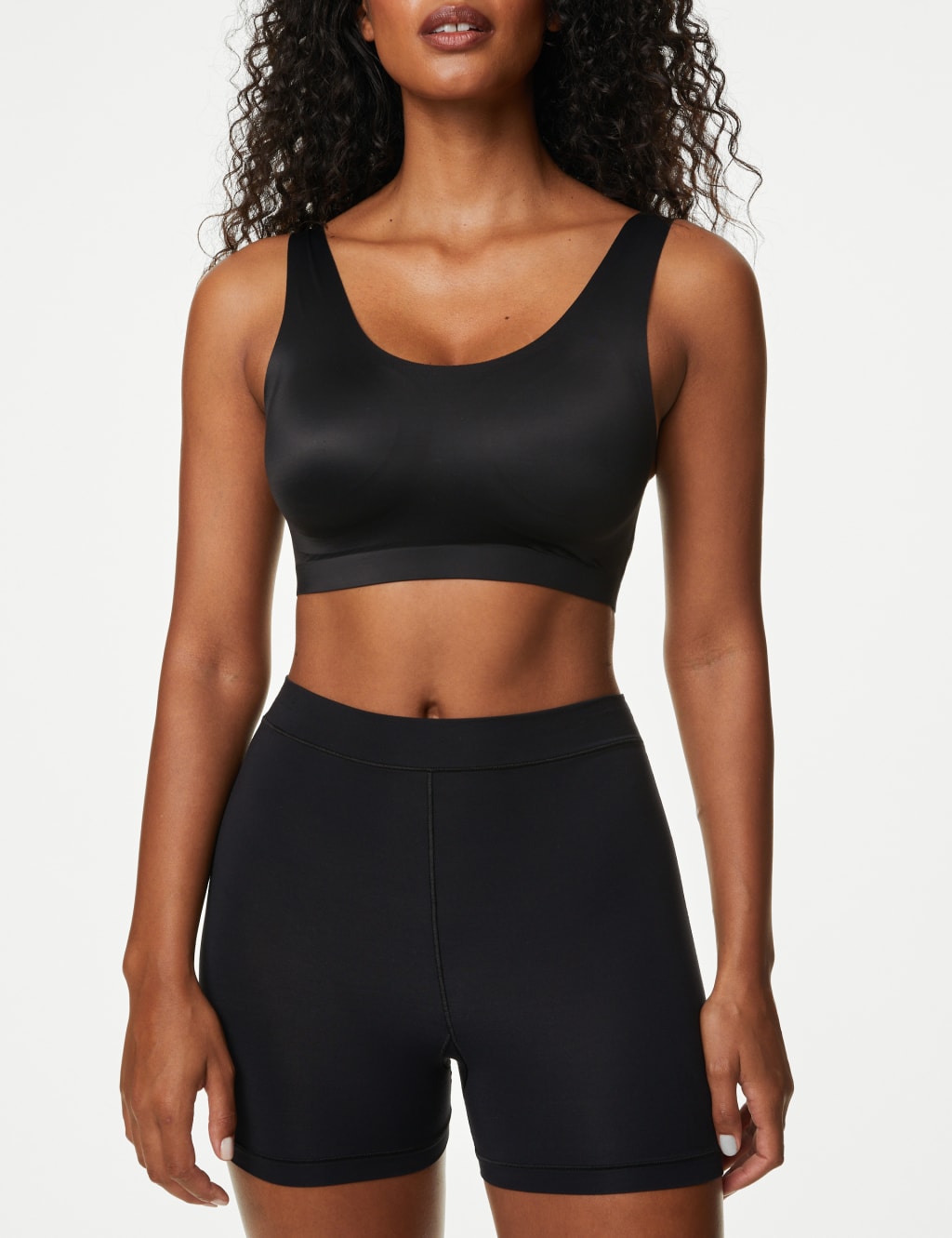Black high waisted knicker shorts sales