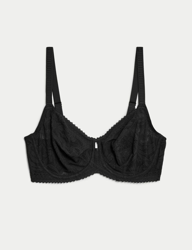 MARKS & SPENCER Lace Wired Push-Up Bra T336761BLACK (38C) Women
