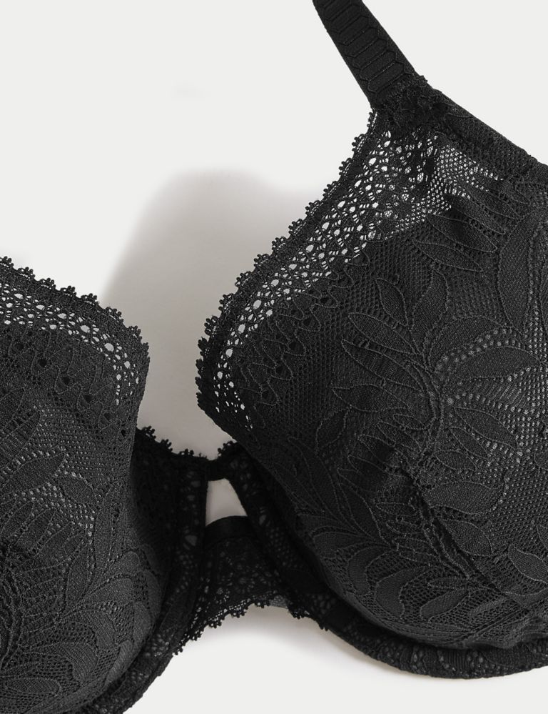 M&S Black Allover Lace Non-Padded Full Cup Bra 34B, 34D – beagle boutique