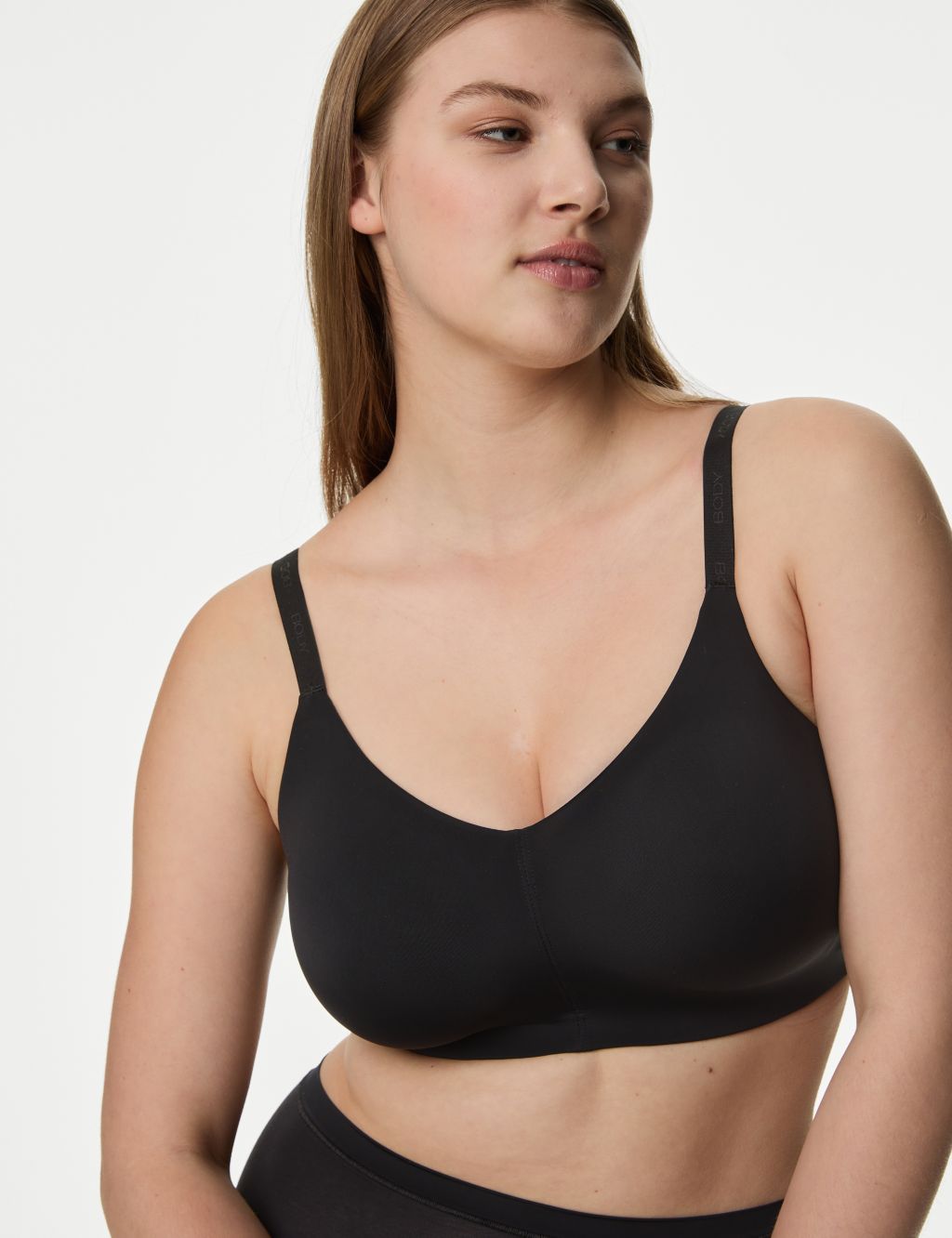 M&S BODY NON WIRED SMOOTHING FULL CUP Bra with FLEXIFIT In ROSE
