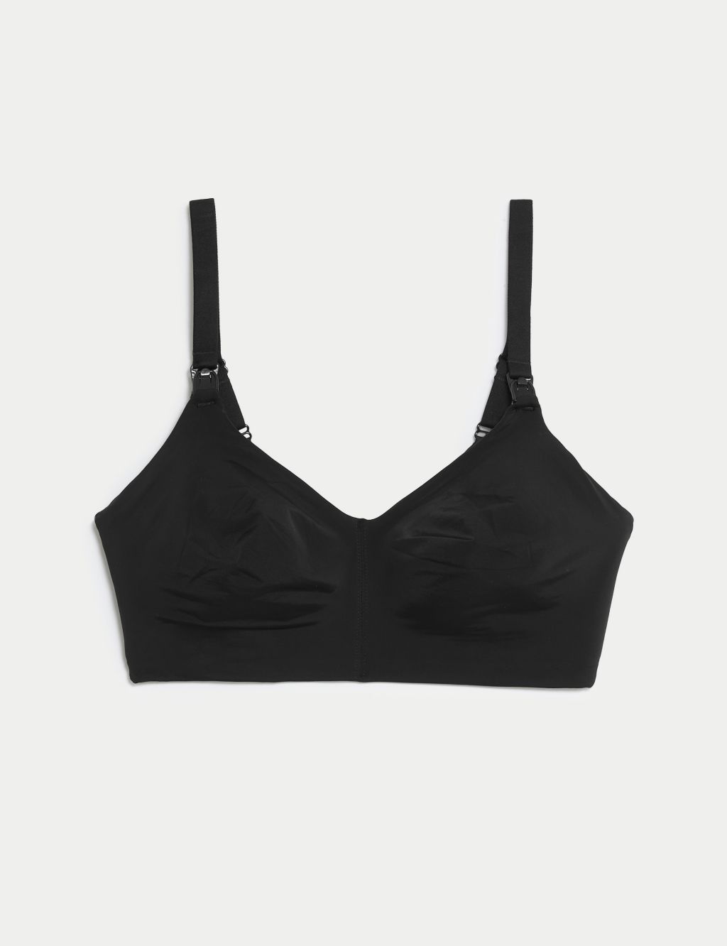 RelaxMaternity 5310 (Black, S) Cotton Non-Wired Push-up Maternity Bra with  Wide Straps, 100% Made in Italy at  Women's Clothing store