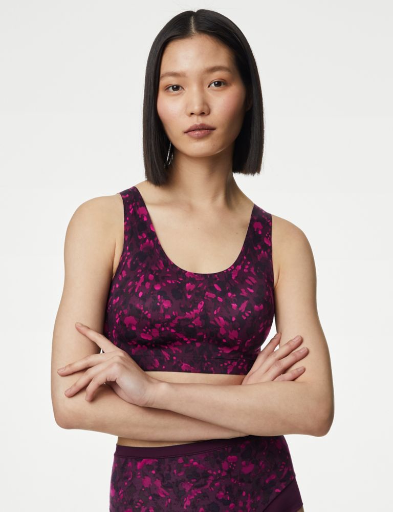 Flexifit™ Non-Wired Printed Crop Top 3 of 7