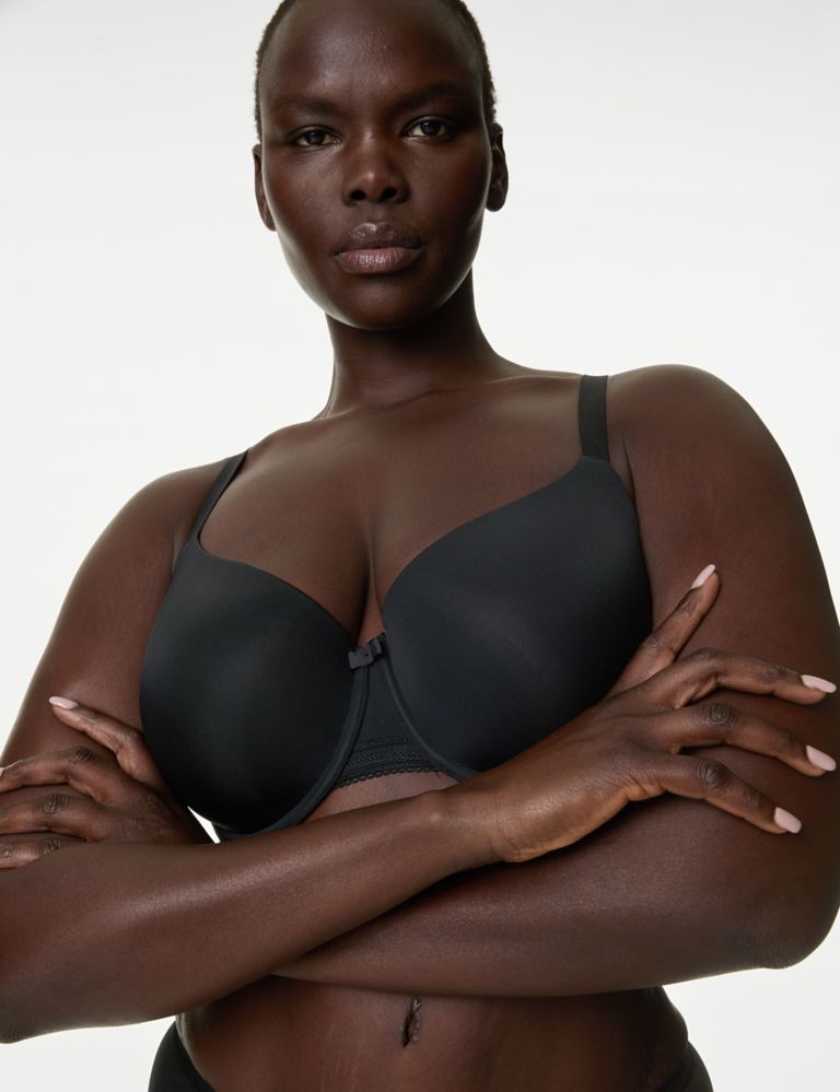 Marks & Spencer Flexifit Invisible Wired Full-cup Bra - Black