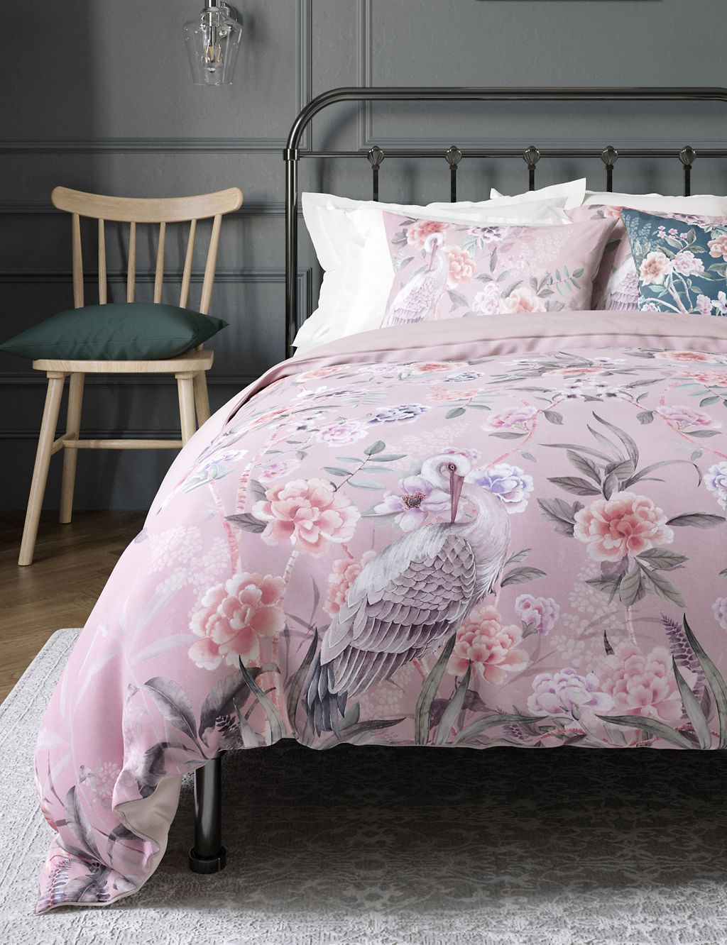 Flora Chinoiserie Sateen Bedding Set 2 of 3
