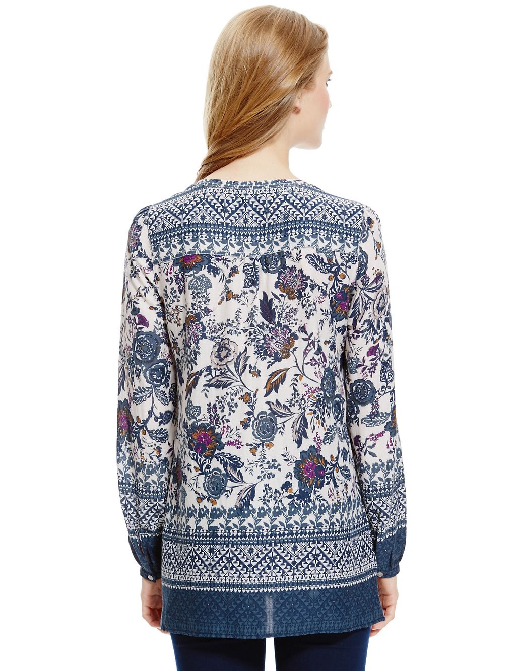 Floral & Border Print Tunic 4 of 4