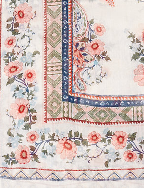 Floral & Paisley Print Scarf Image 2 of 3