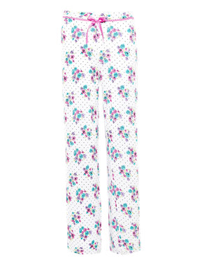 Floral & Spotted Pyjama Bottoms Image 2 of 5