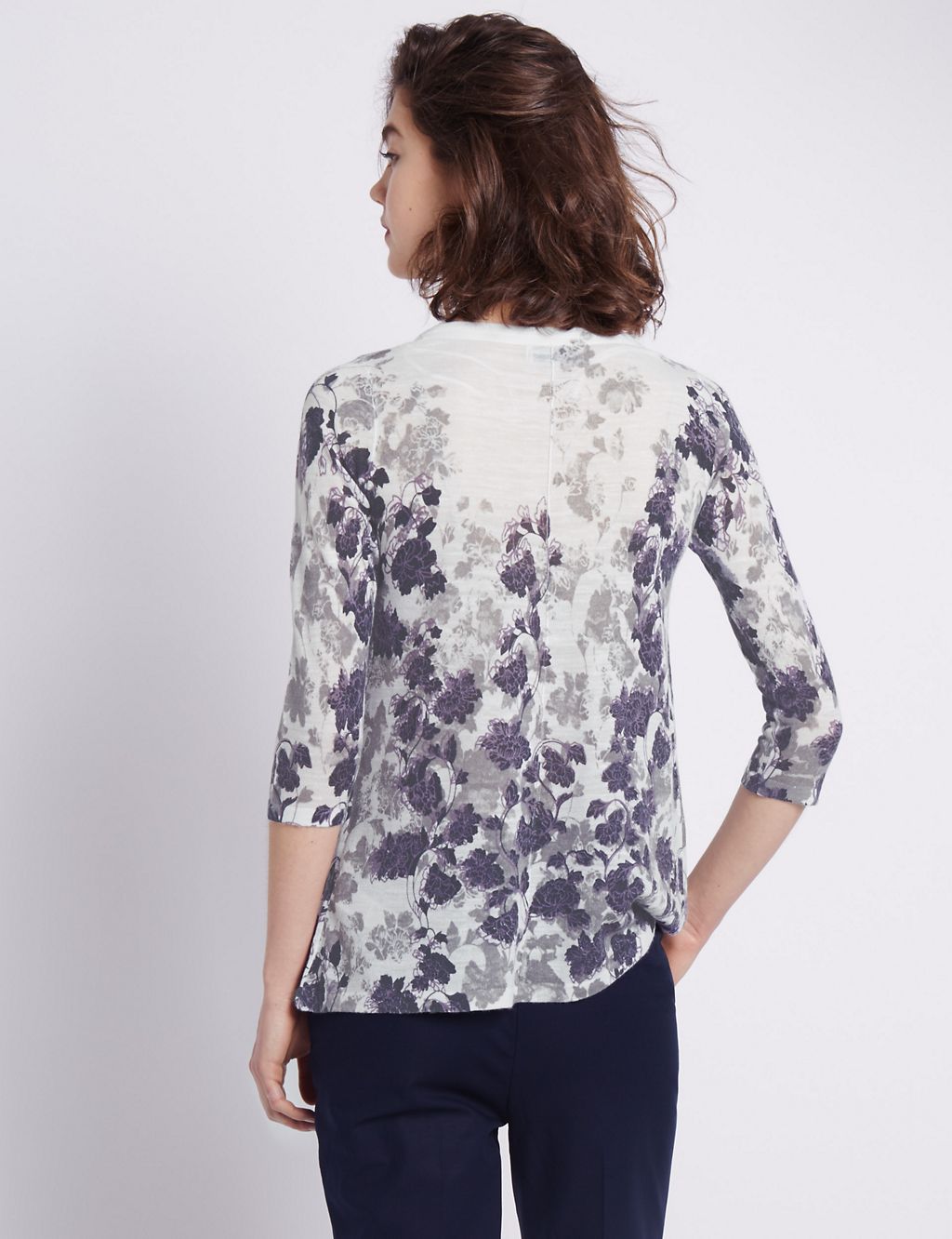 Floral A-Line Jumper with Linen 2 of 3