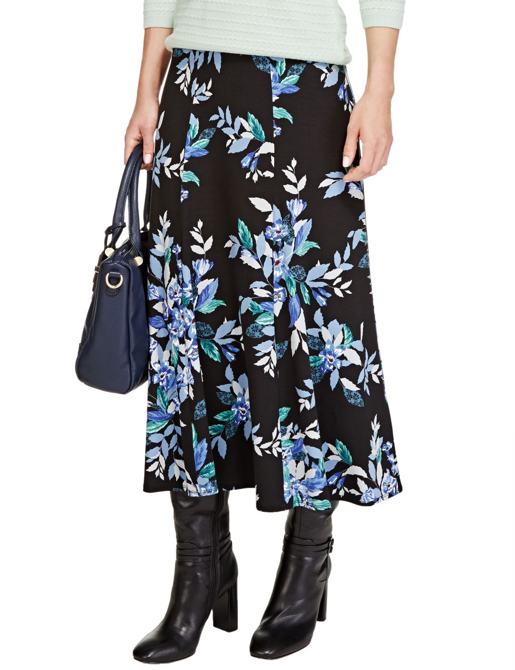 Floral A-Line Maxi Skirt 2 of 4