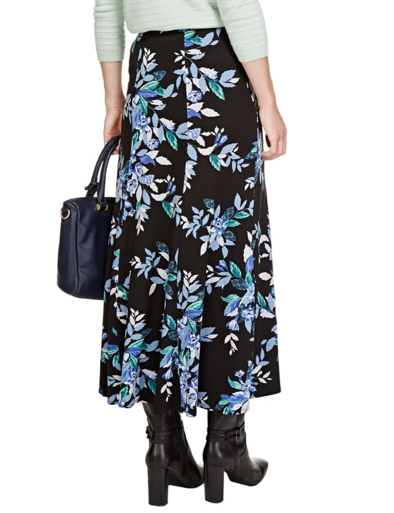 Floral A-Line Maxi Skirt 4 of 4