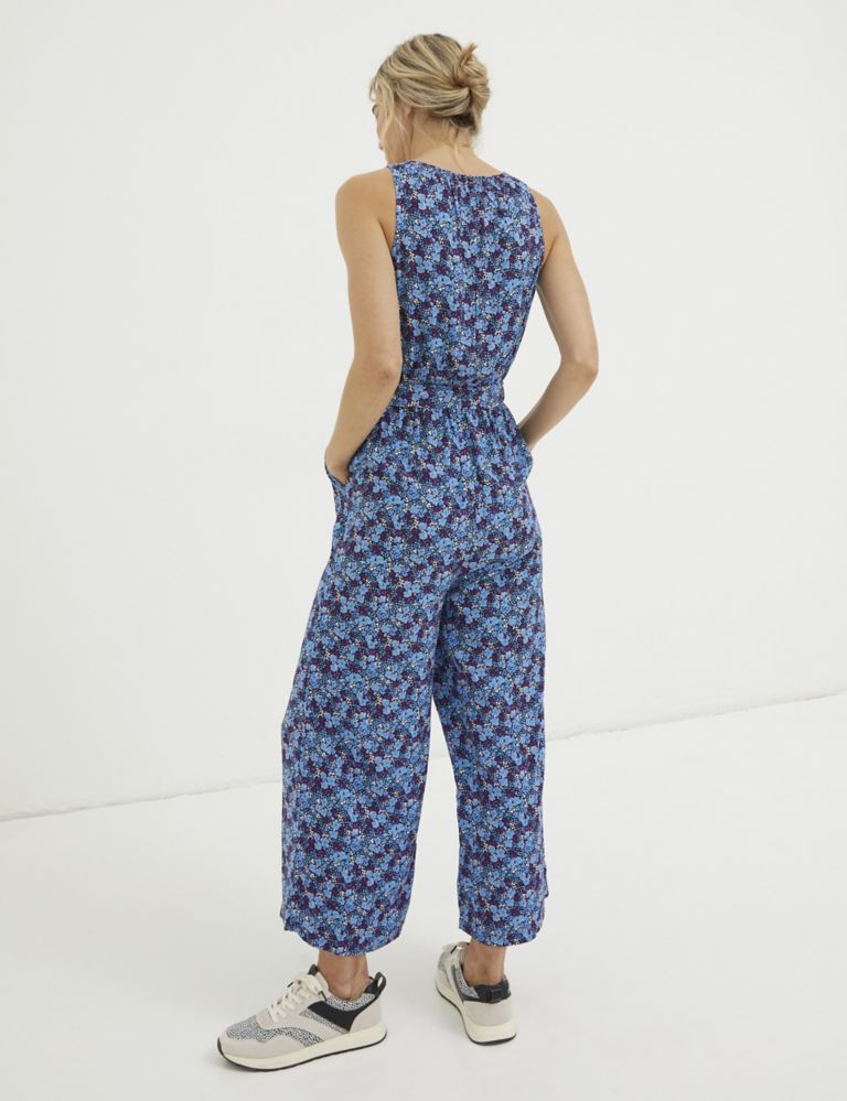 Floral Belted Cropped Jumpsuit 3 of 6