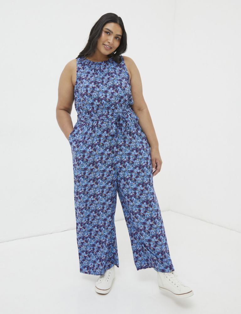 Floral Belted Cropped Jumpsuit 6 of 6