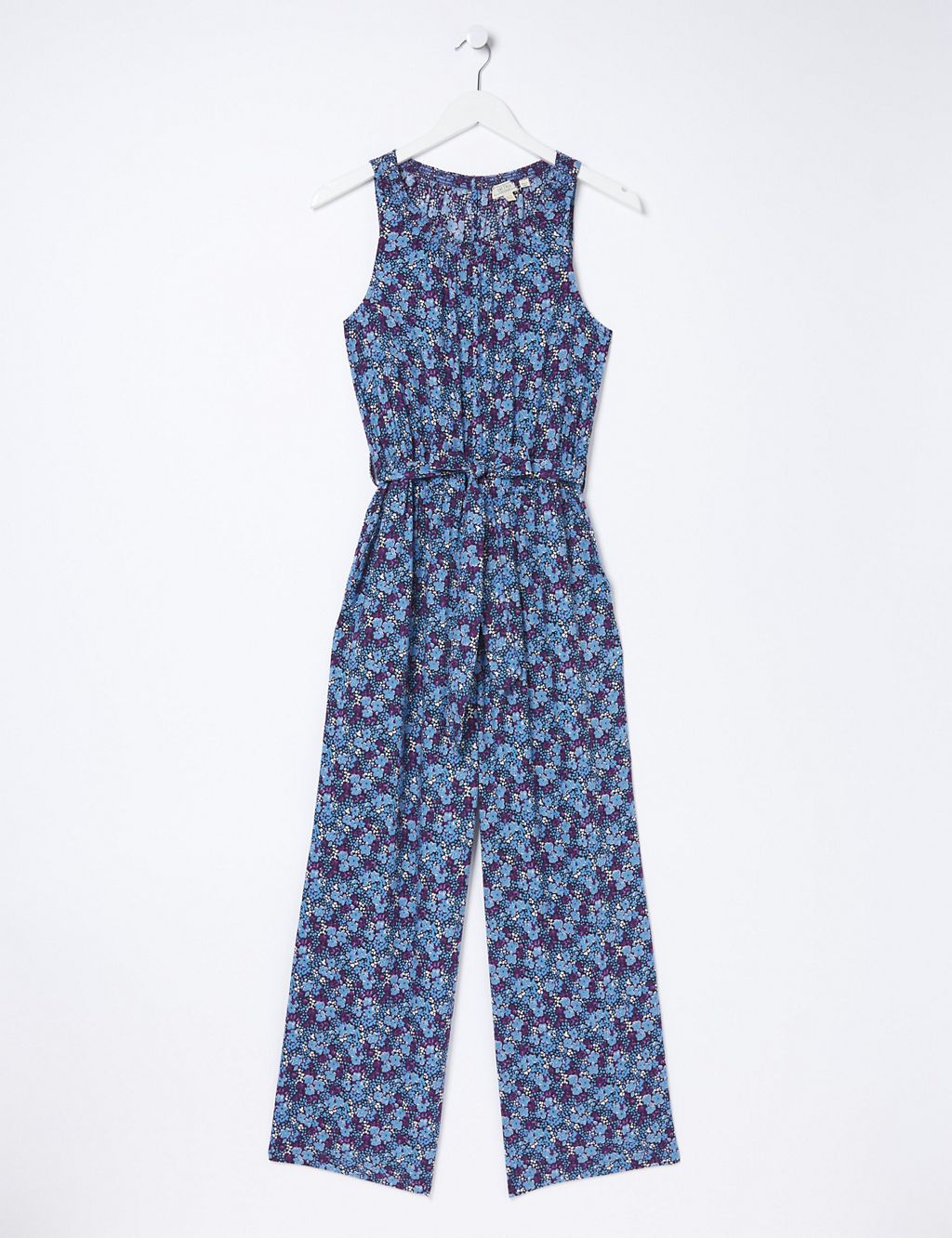 Floral Belted Cropped Jumpsuit 1 of 6