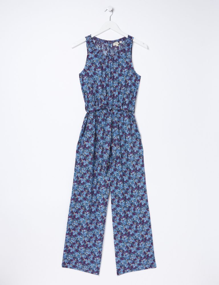 Floral Belted Cropped Jumpsuit 2 of 6