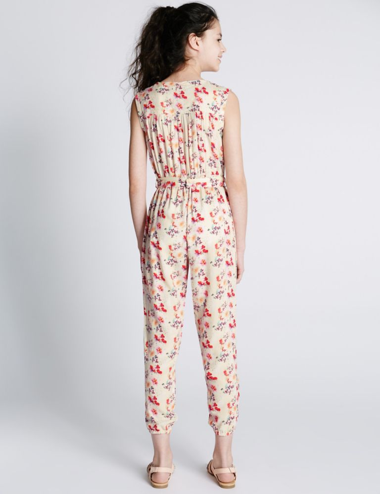 Floral Belted Jumpsuit (5-14 Years) 3 of 3