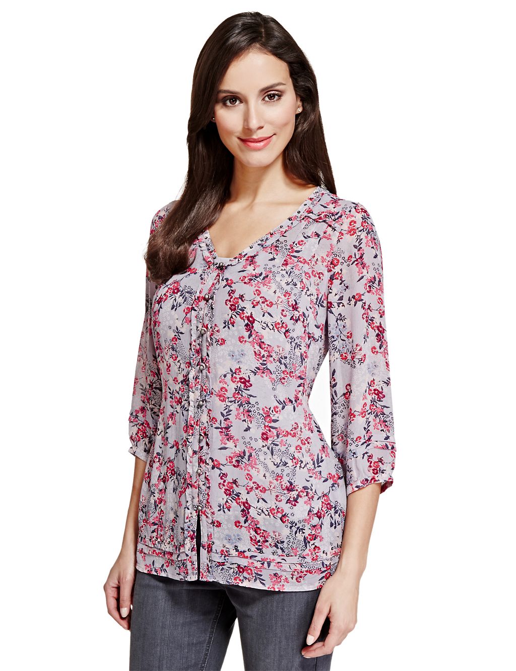 Floral Blouse with Camisole 3 of 3