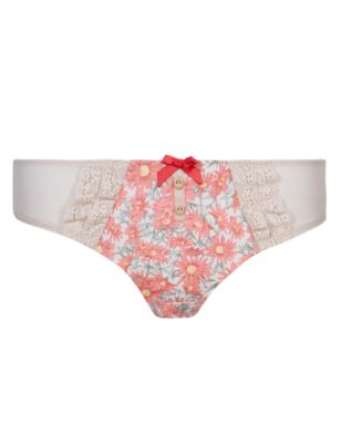 Floral Brazilian Knickers Image 2 of 5