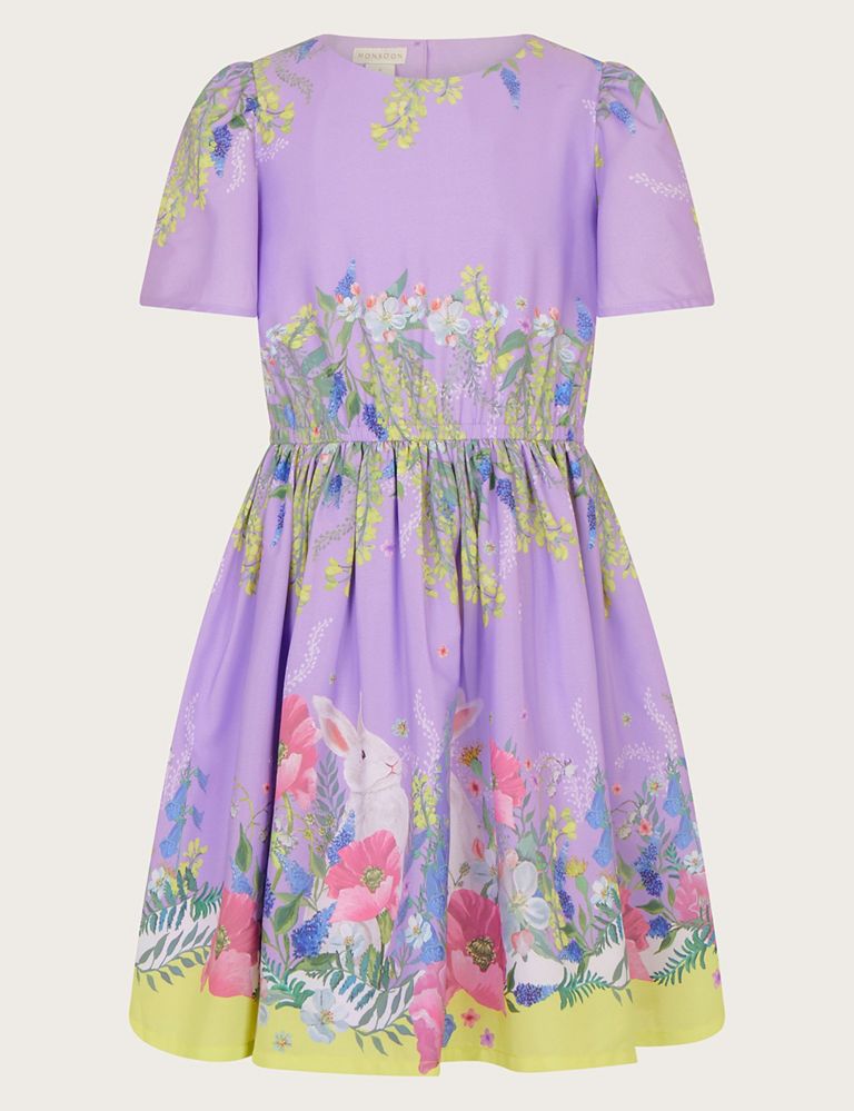 Floral Bunny Party Dress (2-13 Yrs) 1 of 4