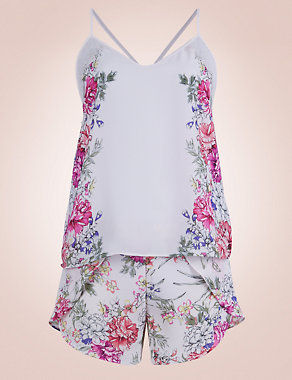 Floral Camisole & Short Pyjamas Image 2 of 6