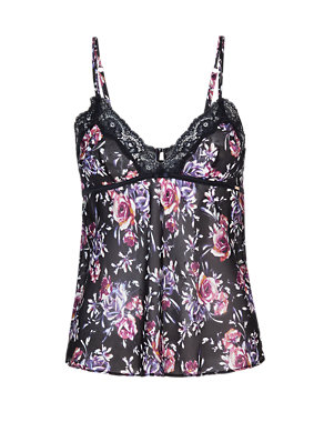 Floral Chiffon Camisole Top Image 2 of 4