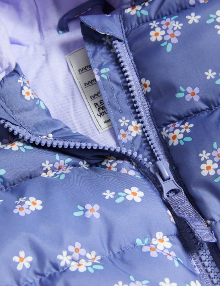 Joules navy floral coat store