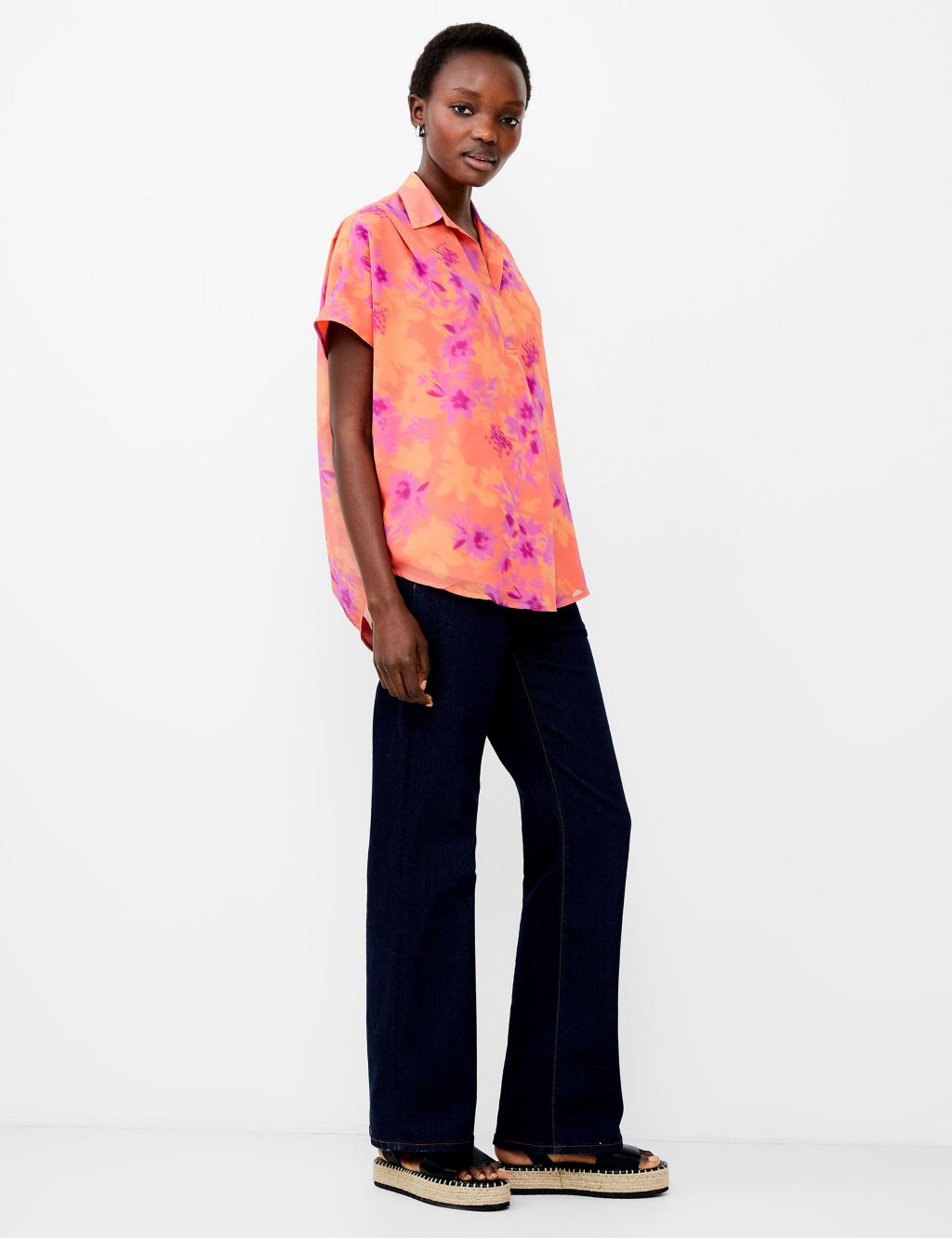 Floral Collared Popover Shirt 2 of 4