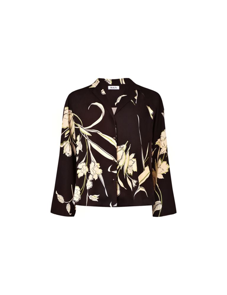 Floral Collared Relaxed Shirt 2 of 5