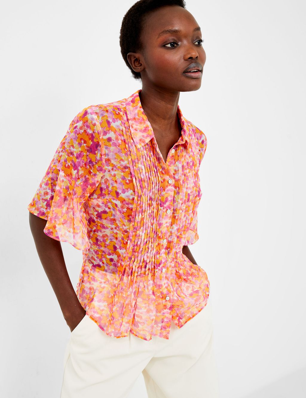 Floral Collared Short Sleeve Shirt 2 of 4