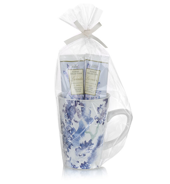Floral Collection Lavender Mug Gift Set Image 1 of 2