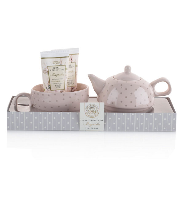 Floral Collection Magnolia Tea For One Gift Set Image 1 of 2